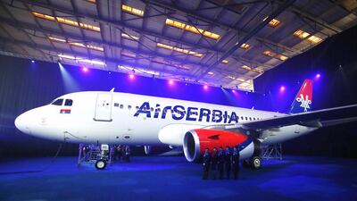Etihad signed a deal in August helped to relaunch the loss-making Jat Airways as Air Serbia and made a financial pledge of US$40 million, which is to be converted into a 49 per cent equity shareholding. Marko Djurica / Reuters