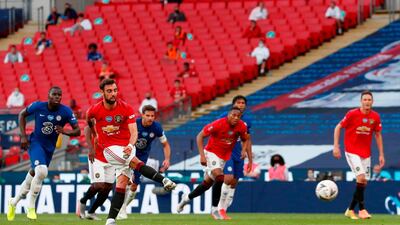 Bruno Fernandes 6. Best of a bad bunch. Always wants the ball. Cool on the penalty. AFP