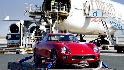 An Emirates Sky Cargo jumbo jet prepares to unload. Freight volumes for Middle East carriers have rocketed. Courtesy Emirates Group