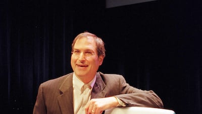 Apple's then-interim chief executive Steve Jobs unveils the iMac, based on the PowerPC G3 processor, in 1998. AFP
