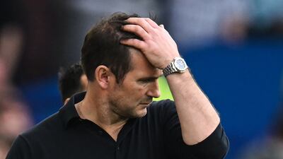 Everton manager Frank Lampard is fighting to save the club from relegation. AFP