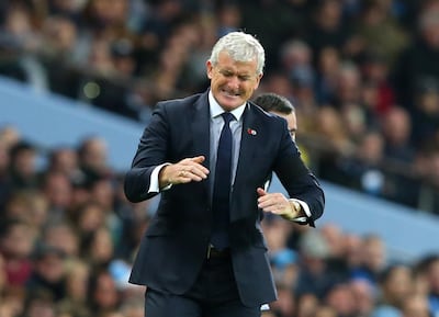 Mark Hughes's role as Southampton manager is under threat. Getty