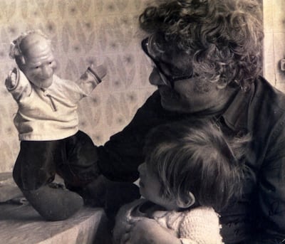 In the 1970s, Manuella lived in Beirut with her parents, where she spent time playing with puppets, drawing and creating flip books. Courtesy Paul Guiragossian Foundation