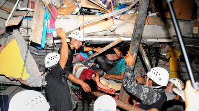 he magnitude-7.8 earthquake was centred on Ecuador’s sparsely populated fishing ports and tourist beaches, 170 kilometres north-west of Quito, the capital. Ariel Ochoa / AFP Photo