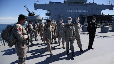 The two-day missile drill was being held in the Gulf of Oman's southeastern waters. EPA