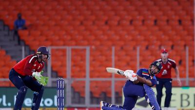 India's Rishabh Pant hit 25 off 20 balls. Reuters