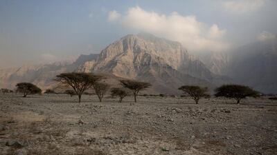 A view of part of the Hajar Mountains in Wadi Ghalilah, north of Ras Al Khaimah, the UAE’s northern-most emirate,. Silvia Razgova / The National