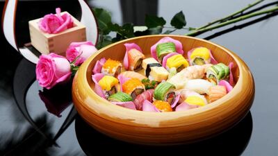 Watatsumi is offering a special complimentary mixed sushi platter for Mother's Day. Courtesy Watatsumi