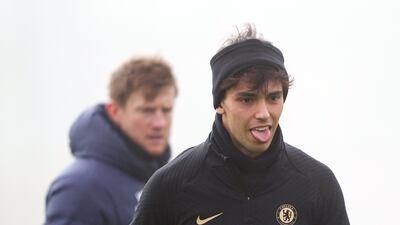 Joao Felix during training. PA