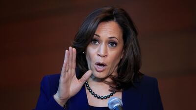 Kamala Harris said on Monday that she will run for US president. AP