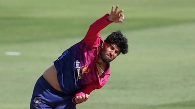UAE's Dhruv Parashar. Chris Whiteoak / The National