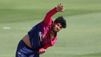 UAE's Dhruv Parashar. Chris Whiteoak / The National