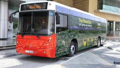 Dubai last year tested electric buses that can be charged as they pass over magnetic strips on the road. Wam