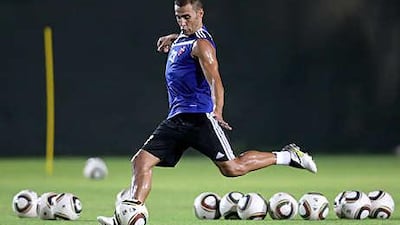 Fabio Cannavaro, training with the Al Ahli team at Rashid Stadium in Dubai, has seemingly settled into the system. He has, in a club official's words, "adapted very well to the reality of football here".
