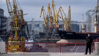 The port of Odesa is one of Ukraine's main gateways to the Black Sea and the world grain market. AFP