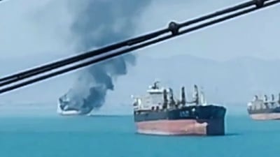 During the initial days of the war, Iranian naval ships sailed close to commercial vessels to shield them from missile attacks