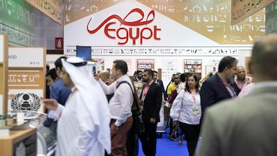 Egyptian pavilions at the Gulfood exhibition. Reem Mohammed/The National