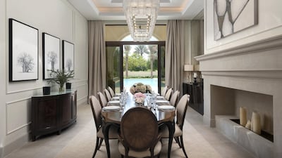 The formal dining room. Courtesy Luxhabitat Sotheby's International Realty