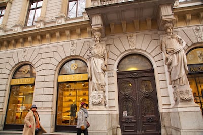 The Gucci store on Andrassy Avenue. Jerónimo Alba / Alamy Stock Photo