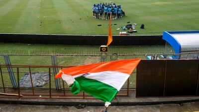 India players during a training session ahead of the first T20 in Guwahati, which will see heavy security cover due to ongoing protests. AFP