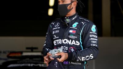 Mercedes' Lewis Hamilton after qualifying at Silverstone on Saturday. Reuters