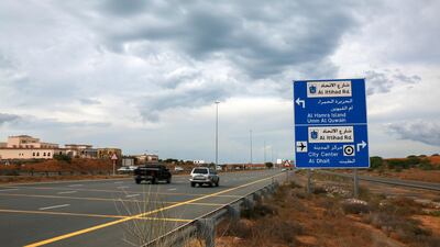 Clouds build up in Ras Al Khaimah. Victor Besa / The National
