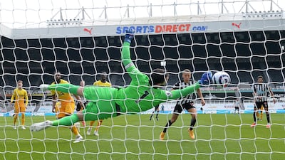 TOTTENHAM HOTSPUR RATINGS: Hugo Lloris – 7. Made a brilliant double save from Gayle – albeit with a slice of fortune when he sat on the ball as it bounced back off the post. Neatly tipped away an Almiron shot just after the interval. AFP