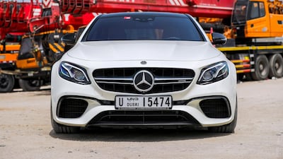 The 2018 E 63 S 4Matic+ in Mina Zayed, Abu Dhabi. Victor Besa / The National
