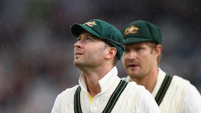 Unless the expected shower was to intervene, which it did. Much to Clarke and his touring side's dismay. Ryan Pierse / Getty Images