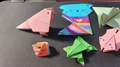 Vipanchi, 7, is incredibly creative, constantly creating origami artwork, and even painting the walls of their house.