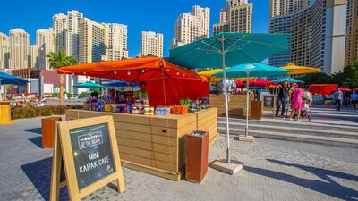 The mini Karak cafe. Courtesy The Market at The Beach