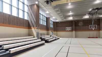 The school boasts extensive sporting facilities, including a basketball court