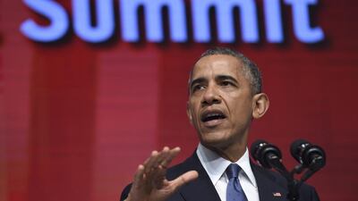 President Barack Obama has railed against the bigotry voiced about accepting refugees into the US. Susan Walsh / AP