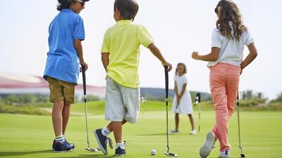 Yas Island's Coolest Summer Ever campaign includes kids night golf at Yas Links. Courtesy Yas Links