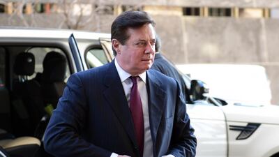 Former Trump campaign chairman Paul Manafort arrives at federal court in Washington on December 11, 2017. Susan Walsh / AP