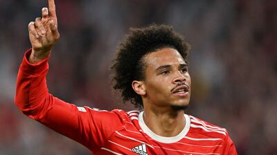 Leroy Sane celebrates the second goal. AFP