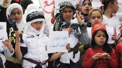 Tunisians celebrate Marytrs' Day in downtown Tunis last week as post-revolution Tunisia grapples with the rise of extremism.