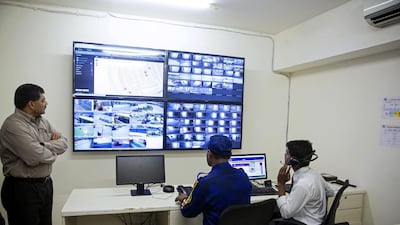 Inside the command centre of Palava City. Subhash Sharma for The National