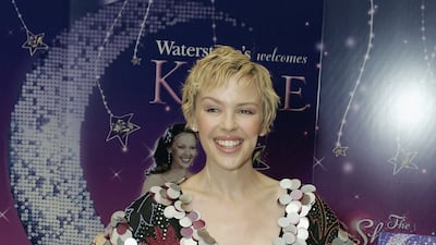 Kylie Minogue, in a sequin-trimmed shift dress, attends an event for her book 'The Showgirl Princess' on September 30, 2006 in London, England.
