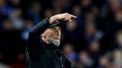 Liverpool manager Juergen Klopp watches the action. Reuters