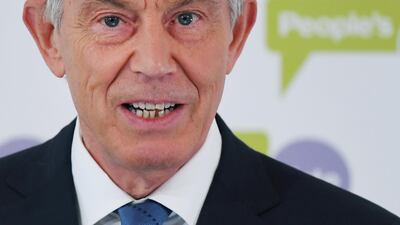 Mr Blair said that the country was “in crisis” and “bitterly divided”. EPA