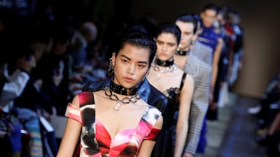 The Alexander McQueen at Paris Fashion Week. Reuters