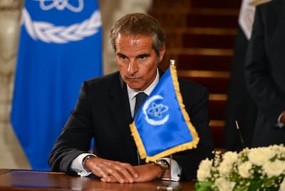 IAEA chief Rafael Grossi. His agency has agreed on a new co-operation framework with Iran. Getty Images