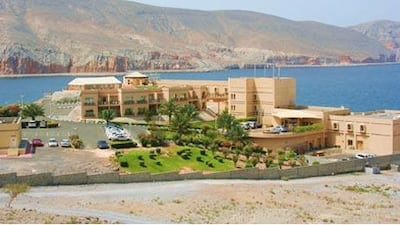 The Golden Tulip has 60 rooms, many of which offer direct views of Musandam's rocky coastline.