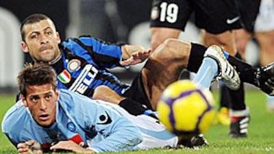 Walter Samuel, back, is one of four Inter players who will be banned at once in Serie A.