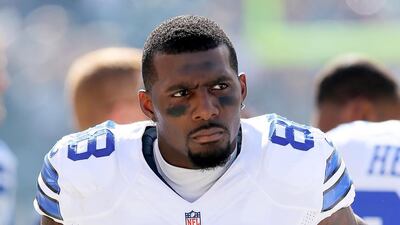 Dez Bryant's claims that he is the equal of Detroit Lions star Calvin Johnson ring hollow in light of his recent behaviour. Getty Images