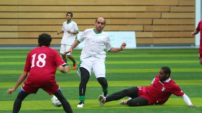 Men's five-a-side football will be held at Adnec from June 9-30. Courtesy Abu Dhabi Sports Council