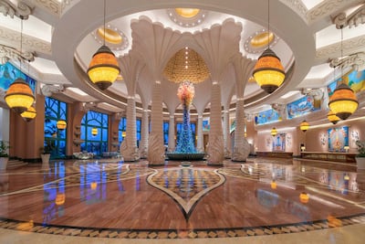 The lobby of Atlantis The Palm. Photo: Atlantis The Palm