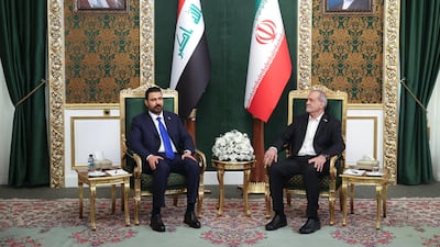 Iraqi Prime Minister Ali Al Zaidi meets Iranian President Masoud Pezeshkian in Tehran. EPA