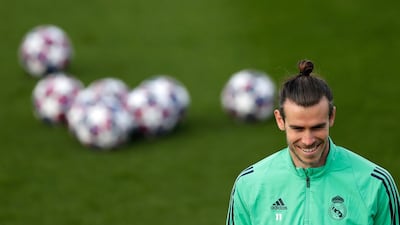 Gareth Bale all smiles. AP